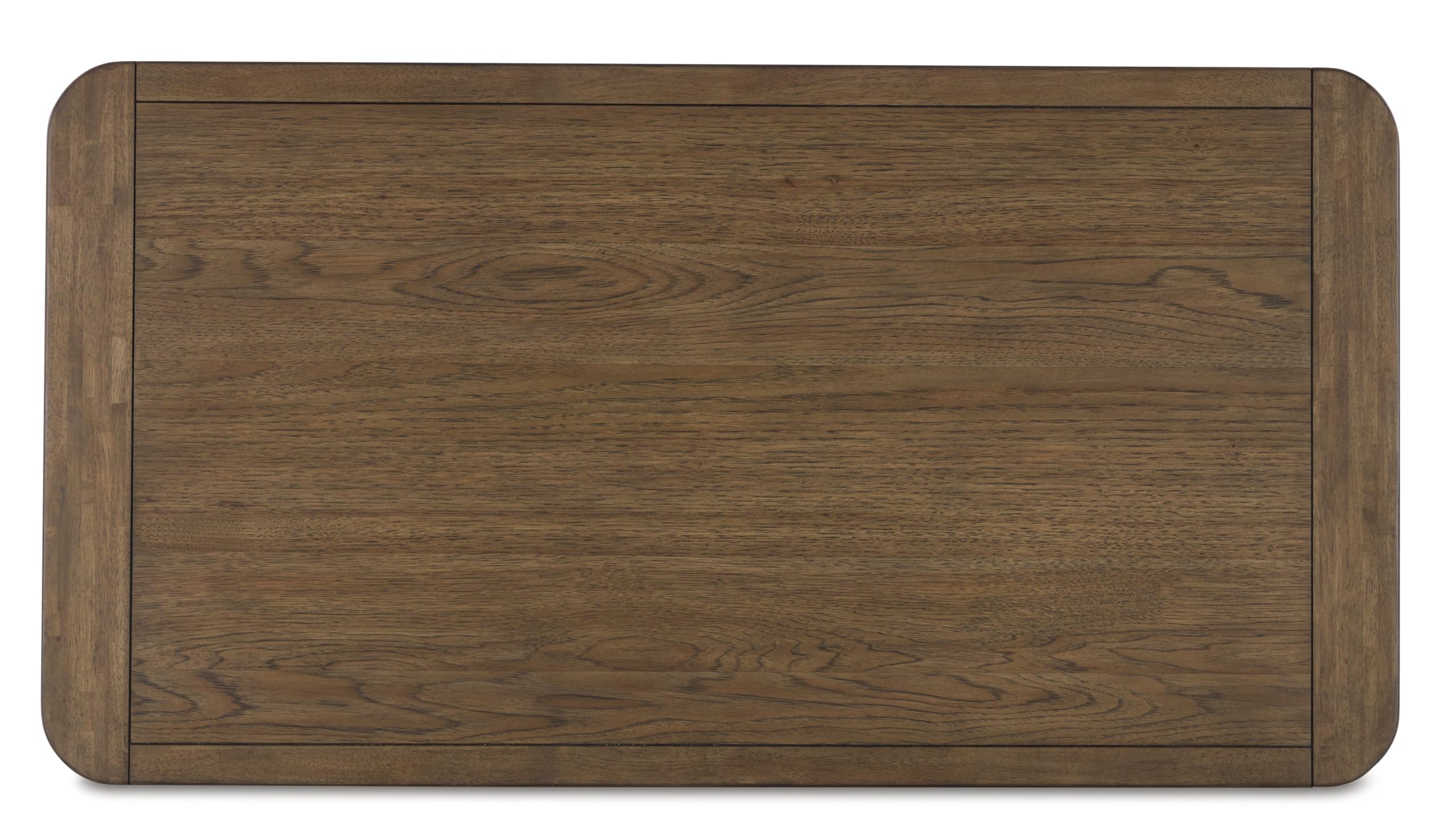 Traditioneller Farmhouse-Stil, Braun, Rechteckiger Wohnzimmertisch mit Abgerundeten Kanten