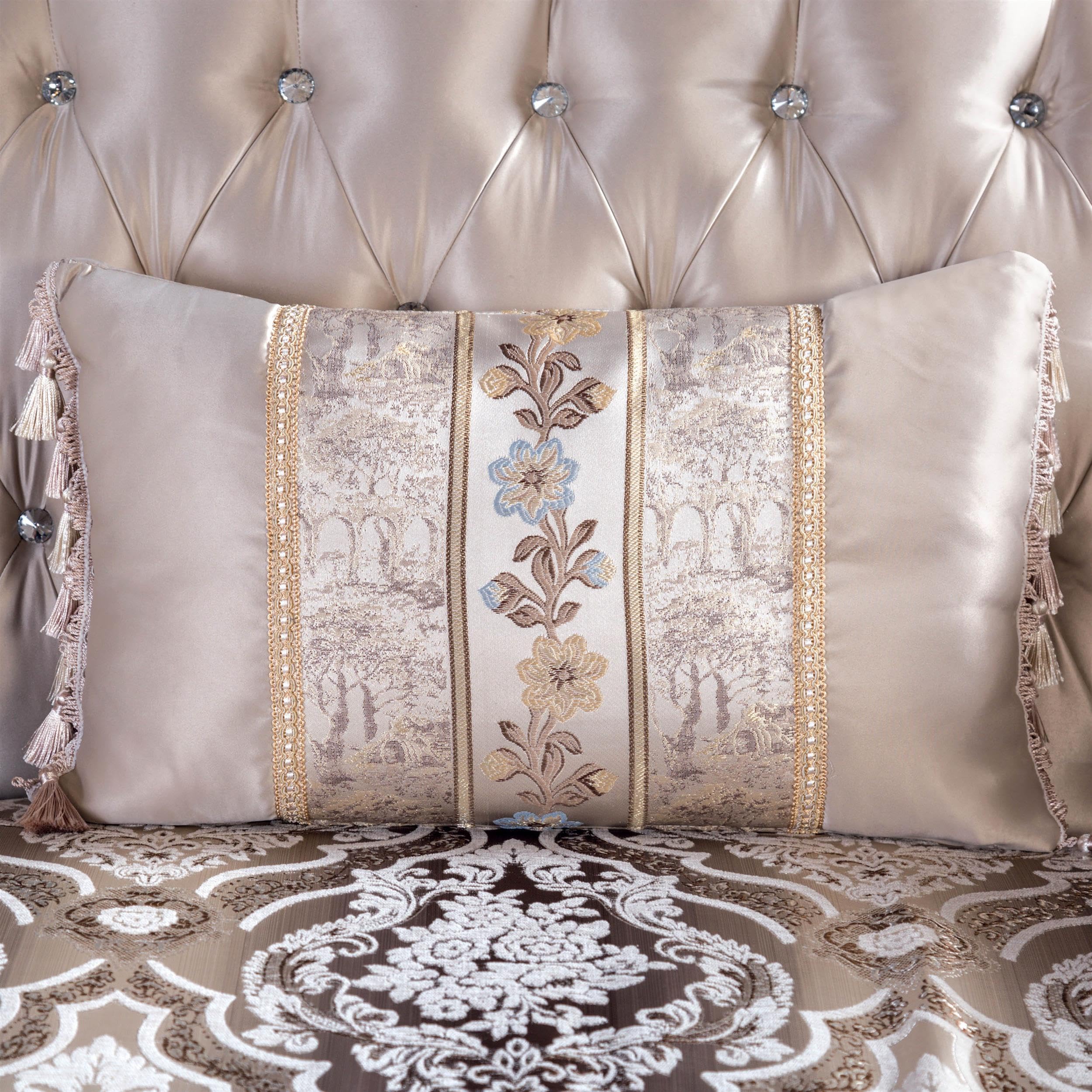 America Zephyra 2-teiliges Sofa-Set – Traditionelles Wohnzimmer-Set mit Kunstleder, Zweisitzer und Sofa, Rollenarmen und Dekokissen, Holzrahmen, Dunkelkirsch/Beige